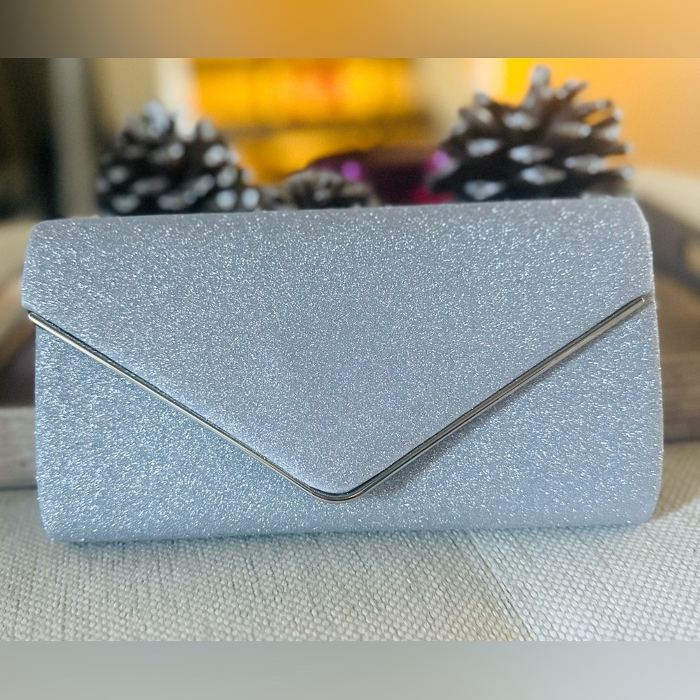 Silver Clutch/ Envelope Bag